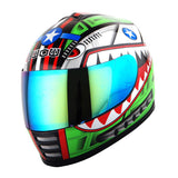 WOW Motorcycle Full Face Helmet Street Bike BMX MX Youth Kids Shark: HKY-B15