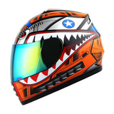 WOW Motorcycle Full Face Helmet Street Bike BMX MX Youth Kids Shark: HKY-B15