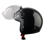 1Storm Motorcycle Open Face Helmet Mopeds Scooter Pilot Half Face Helmet with Detachable Clear Shield: HKY207Clear