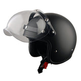 1Storm Motorcycle Open Face Helmet Mopeds Scooter Pilot Half Face Helm – Power Gear Motorsports