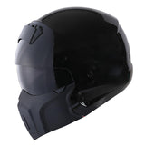 1Storm Motorcycle Full Face Helmet Open Face Knight Classical (Detachable Face Mask): HKY861