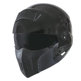 1Storm Motorcycle Full Face Helmet Open Face Knight Classical (Detachable Face Mask): HKY861