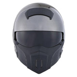 1Storm Motorcycle Full Face Helmet Open Face Knight Classical (Detachable Face Mask): HKY861