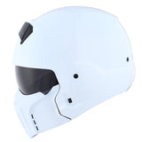 1Storm Motorcycle Full Face Helmet Open Face Knight Classical (Detachable Face Mask): HKY861