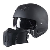 1Storm Motorcycle Full Face Helmet Open Face Knight Classical (Detachable Face Mask): HKY861