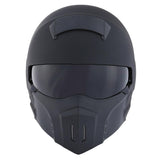 1Storm Motorcycle Full Face Helmet Open Face Knight Classical (Detachable Face Mask): HKY861