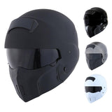1Storm Motorcycle Full Face Helmet Open Face Knight Classical (Detacha – Power Gear Motorsports