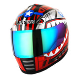 WOW Motorcycle Full Face Helmet Street Bike BMX MX Youth Kids Shark: HKY-B15
