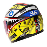 WOW Motorcycle Full Face Helmet Street Bike BMX MX Youth Kids Shark: HKY-B15