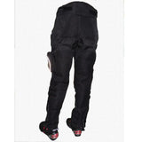 MENS ARMORED MOTORCYCLE PANTS HP02 TEXTILE BLACK W/ KNEE PROTECTOR SIZE 30 32 34