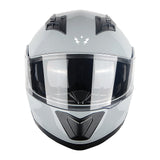 1Storm New Motorcycle Bike Modular Full Face Helmet Dual Visor Sun Shield with LED Tail Light + Motorcycle Bluetooth Headset: Modular901