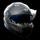 1Storm New Motorcycle Bike Modular Full Face Helmet Dual Visor Sun Shield with LED Tail Light + Motorcycle Bluetooth Headset: Modular901