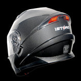 1Storm New Motorcycle Bike Modular Full Face Helmet Dual Visor Sun Shield NOLED901