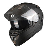 1Storm Motorcycle Modular Full Face Helmet DOT Adults Street Bike  Flip up Dual Visor Sun Inner Shield Anti Fog Pinlock Shield + Motorcycle Bluetooth Headset