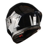 1Storm Motorcycle Full Face Helmet Dual Lens/Sun Visor + Motorcycle Bluetooth Headset