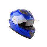 1Storm New Motorcycle Bike Modular Full Face Helmet Dual Visor Sun Shield with LED Tail Light + Motorcycle Bluetooth Headset: Modular901