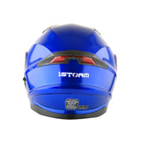 1Storm New Motorcycle Bike Modular Full Face Helmet Dual Visor Sun Shield with LED Tail Light + Motorcycle Bluetooth Headset: Modular901