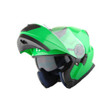 1Storm New Motorcycle Bike Modular Full Face Helmet Dual Visor Sun Shield with LED Tail Light + Motorcycle Bluetooth Headset: Modular901