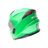 1Storm New Motorcycle Bike Modular Full Face Helmet Dual Visor Sun Shield with LED Tail Light + Motorcycle Bluetooth Headset: Modular901