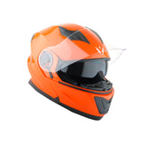 1Storm New Motorcycle Bike Modular Full Face Helmet Dual Visor Sun Shield with LED Tail Light + Motorcycle Bluetooth Headset: Modular901