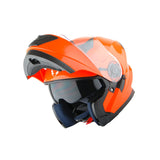 1Storm New Motorcycle Bike Modular Full Face Helmet Dual Visor Sun Shield with LED Tail Light + Motorcycle Bluetooth Headset: Modular901