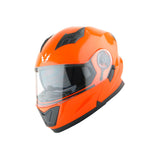 1Storm New Motorcycle Bike Modular Full Face Helmet Dual Visor Sun Shield with LED Tail Light + Motorcycle Bluetooth Headset: Modular901