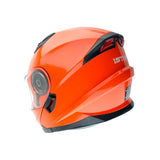 1Storm New Motorcycle Bike Modular Full Face Helmet Dual Visor Sun Shield with LED Tail Light + Motorcycle Bluetooth Headset: Modular901