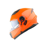 1Storm New Motorcycle Bike Modular Full Face Helmet Dual Visor Sun Shield with LED Tail Light + Motorcycle Bluetooth Headset: Modular901