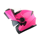 1Storm New Motorcycle Bike Modular Full Face Helmet Dual Visor Sun Shield with LED Tail Light + Motorcycle Bluetooth Headset: Modular901