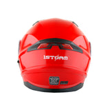 1Storm New Motorcycle Bike Modular Full Face Helmet Dual Visor Sun Shield with LED Tail Light + Motorcycle Bluetooth Headset: Modular901