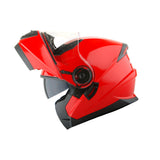 1Storm New Motorcycle Bike Modular Full Face Helmet Dual Visor Sun Shield with LED Tail Light + Motorcycle Bluetooth Headset: Modular901