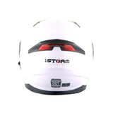 1Storm New Motorcycle Bike Modular Full Face Helmet Dual Visor Sun Shield with LED Tail Light + Motorcycle Bluetooth Headset: Modular901