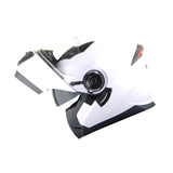1Storm New Motorcycle Bike Modular Full Face Helmet Dual Visor Sun Shield with LED Tail Light + Motorcycle Bluetooth Headset: Modular901