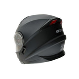 1Storm New Motorcycle Bike Modular Full Face Helmet Dual Visor Sun Shield with LED Tail Light + Motorcycle Bluetooth Headset: Modular901