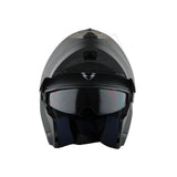 1Storm New Motorcycle Bike Modular Full Face Helmet Dual Visor Sun Shield with LED Tail Light + Motorcycle Bluetooth Headset: Modular901