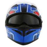 1Storm Motorcycle Modular Full Face Flip up Dual Visor Helmet + Spoiler + Motorcycle Bluetooth Headset: HJK316