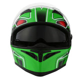 1Storm Motorcycle Modular Full Face Flip up Dual Visor Helmet + Spoiler + Motorcycle Bluetooth Headset: HJK316