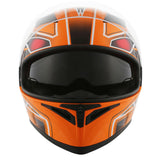 1Storm Motorcycle Modular Full Face Flip up Dual Visor Helmet + Spoiler + Motorcycle Bluetooth Headset: HJK316