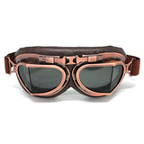 Motorcycle Goggles Scooter Mopeds Half Helmet Vintage Vespa Pilot Aviator Style: GK_T008