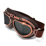 Motorcycle Goggles Scooter Mopeds Half Helmet Vintage Vespa Pilot Aviator Style: GK_T008