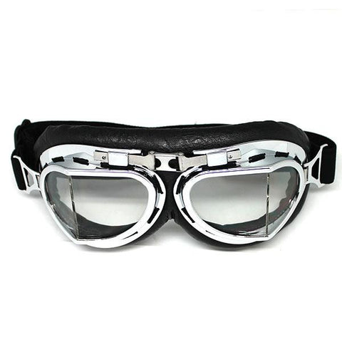 Motorcycle Goggles Scooter Mopeds Half Helmet Vintage Vespa Pilot Aviator Style: GK_T008