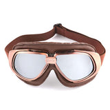 Motorcycle Goggles Scooter Mopeds Half Helmet Vintage Vespa Pilot Aviator Style: GK_T10