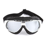 Motorcycle Goggles Scooter Mopeds Half Helmet Vintage Vespa Pilot Aviator Style: GK_T10