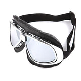 Motorcycle Goggles Scooter Mopeds Half Helmet Vintage Vespa Pilot Aviator Style: GK_T10