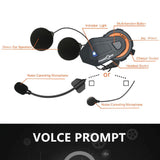 Freedconn New Motocycle Helmet Waterproof and Wireless Bluetooth TMAX-E Group 1000M Intercom Headset with Stereo Music