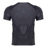 1Storm Men Lycra+EVA Anti-Collision Chest Protective Black Short Shirt/Pant for Football Baseball Basketball Bike Rugby Snowboard Ski Volleyball
