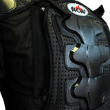 WOW Motorcycle Motocross Bike Guard Protecto Youth Kids Body Armor Black